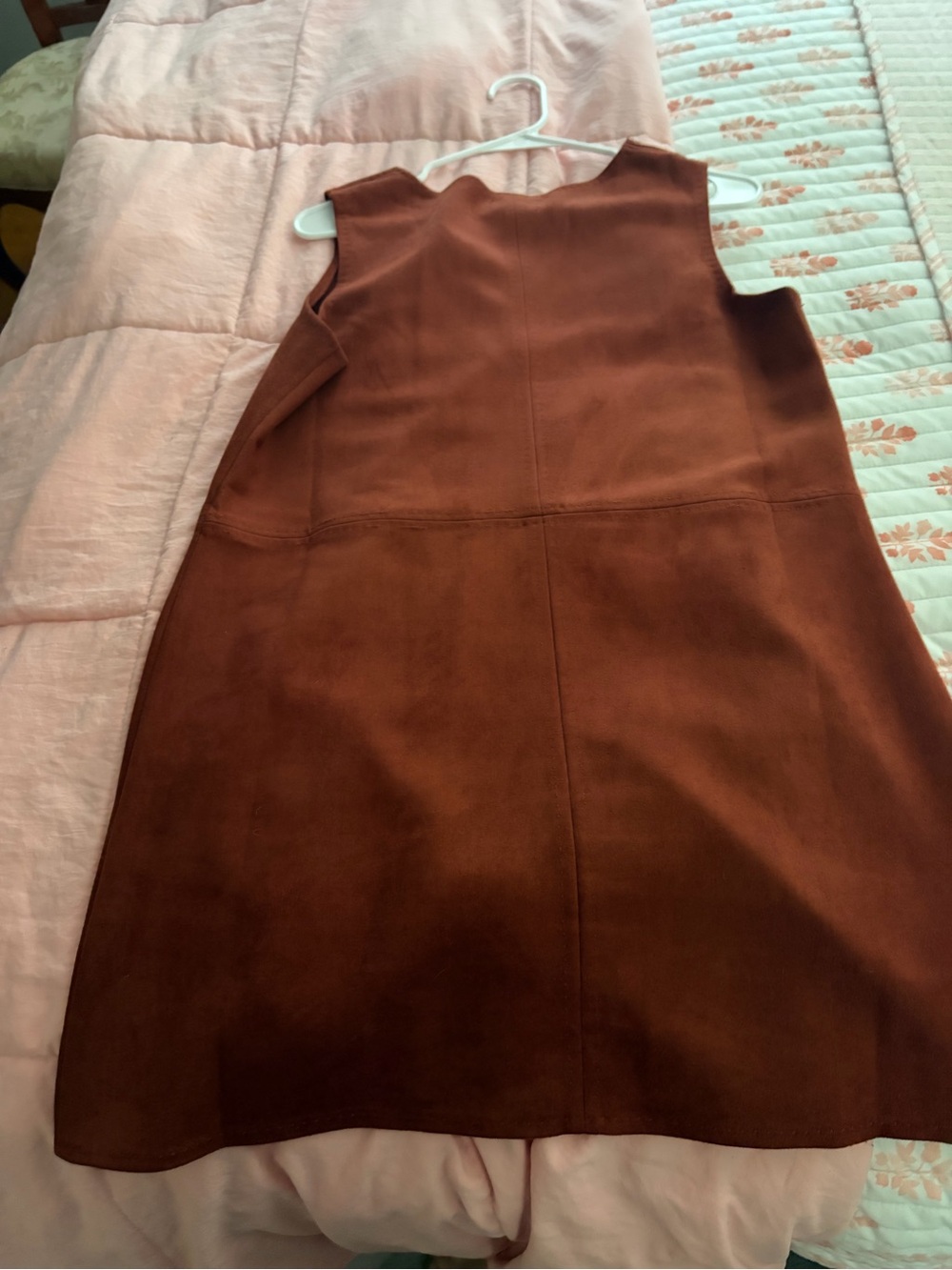 Max Studio Brown Rust-Red Shift Dress - Picture 2 of 5
